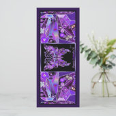 Paarse vlinder 31 aankondiging (Staand voorkant)