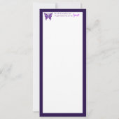 Paarse vlinder 31 aankondiging (Achterkant)