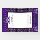 Paarse vlinder 31 Banner (Horizontaal)