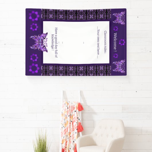 Paarse vlinder 31 Banner (Insitu)