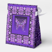 Paarse vlinder 31 bedankdoosjes (Achterkant)