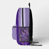 Paarse vlinder 31 bedrukte rugzak (Rechts)