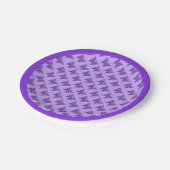 Paarse vlinder 31 Borden van papier Papieren Bordje (Gekanteld)