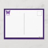 Paarse vlinder 31 Briefkaart (Achterkant)