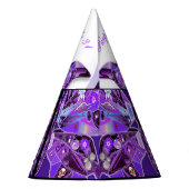 Paarse vlinder 31 feesthoedjes (Achterkant)