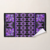 Paarse vlinder 31 handdoek (Handdoek)