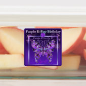 Paarse vlinder 31 labels (Aangebracht)