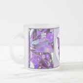 Paarse vlinder 31 matglas koffiemok (Links)