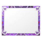 paarse vlinder 31 notitieblok (Voorkant)