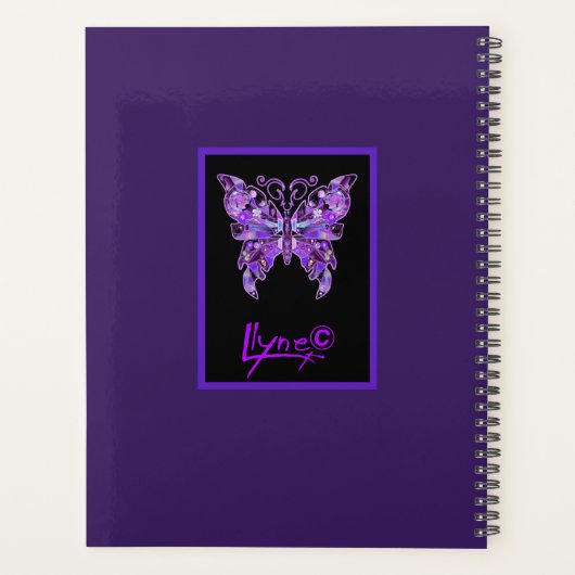 Paarse vlinder 31 planner (Achterkant)