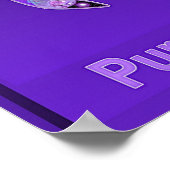 Paarse vlinder 31 Poster (Hoek)