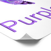 Paarse vlinder 31 Poster (Hoek)