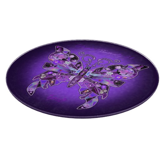 Paarse vlinder 31 snijplank (Hoek)