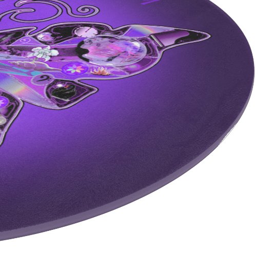 Paarse vlinder 31 snijplank (Hoek)