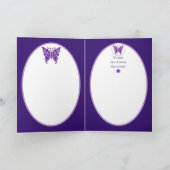 Paarse Vlinder 31 uitnodiging (Binnen)