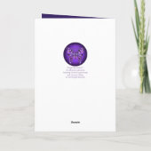 Paarse Vlinder 31 verjaardagskaart Kaart (Achterkant)