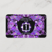 paarse vlinder 31 visitekaartje (Voorkant)