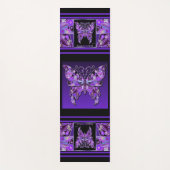 Paarse vlinder 31 yogamat (Voorkant)