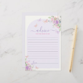 Paarse vlinder advies voor de moeder om kaart te z