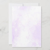 Paarse vlinder baby meisje Baby shower Kaart (Achterkant)