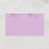 Paarse Vlinder Baby shower Luier Raffle Ticket Informatiekaartje (Achterkant)