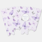 Paarse vlinder Baby shower Popcorn Bedankdoosjes (Ongevouwen)