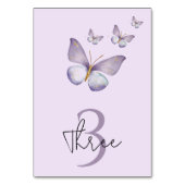 Paarse vlinder Birthday Kaart (Voorkant)