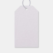 Paarse Vlinder Bloemen Baby shower Meisje Gift Lab Cadeaulabel (Achterkant)