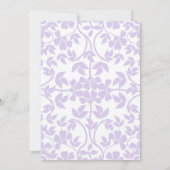 Paarse Vlinder Bloemen Bruidsdouche Lavendel Kaart (Achterkant)