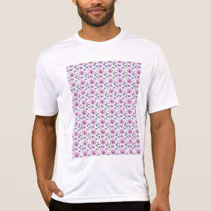 Paarse Vlinder Bloemmotief Cute Cottagecore T-shirt