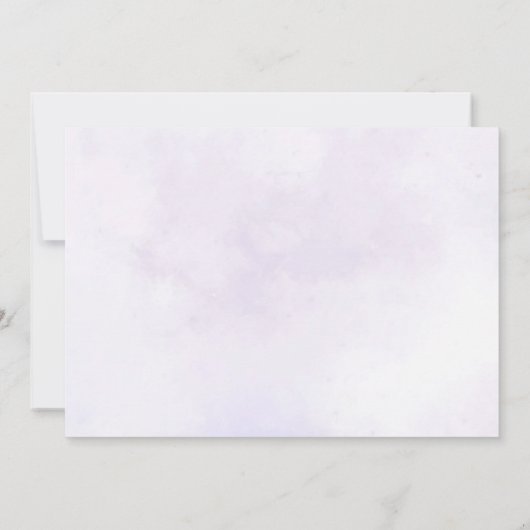 Paarse vlinder boho bloeit 1e verjaardag foto kaart (Achterkant)