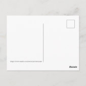 Paarse vlinder briefkaart (Achterkant)