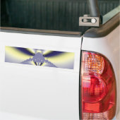 Paarse vlinder bumpersticker (Op Truck)