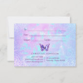 paarse vlinder cadeaubon (Achterkant)