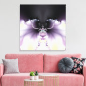 Paarse vlinder canvas afdruk (Insitu (Woonkamer))