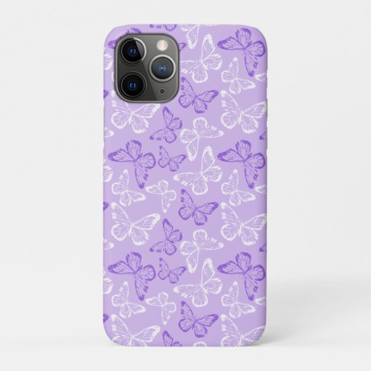 Paarse Vlinder Case-Mate iPhone Case (Achterkant)