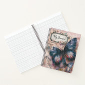Paarse vlinder collage Journal Notitieboek (Binnen)