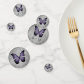 Paarse  vlinder Damask bruiloft Confetti (Groep)