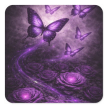 Paarse Vlinder– Dark Bloom Collectie
