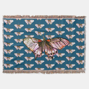 Paarse vlinder deken