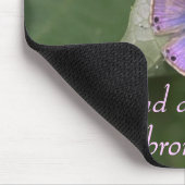 paarse vlinder, één dag tegelijk helpen.. muismat (Hoek)