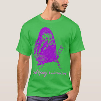 Paarse vlinder Epilepsie Bewustheid T-shirt
