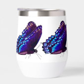 Paarse Vlinder geïsoleerd Drink glas (Rechts)