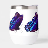 Paarse Vlinder geïsoleerd Drink glas (Links)