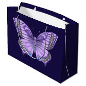 Paarse vlinder groot cadeauzakje (Achterkant Gekanteld)