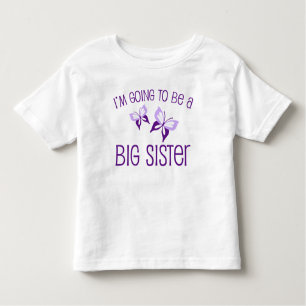 Paarse vlinder grote zuster kinder shirts