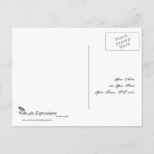 Paarse vlinder hart bruiloft RSVP Briefkaart (Achterkant)