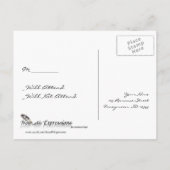 Paarse vlinder hart bruiloft RSVP Uitnodiging Briefkaart (Achterkant)