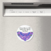 paarse vlinder humoristische koelkastmagneet magneet (Insitu (Vaatwasser))