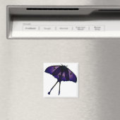 Paarse vlinder in de voorjaarstuin Natuur Foto Magneet (Insitu (Vaatwasser))